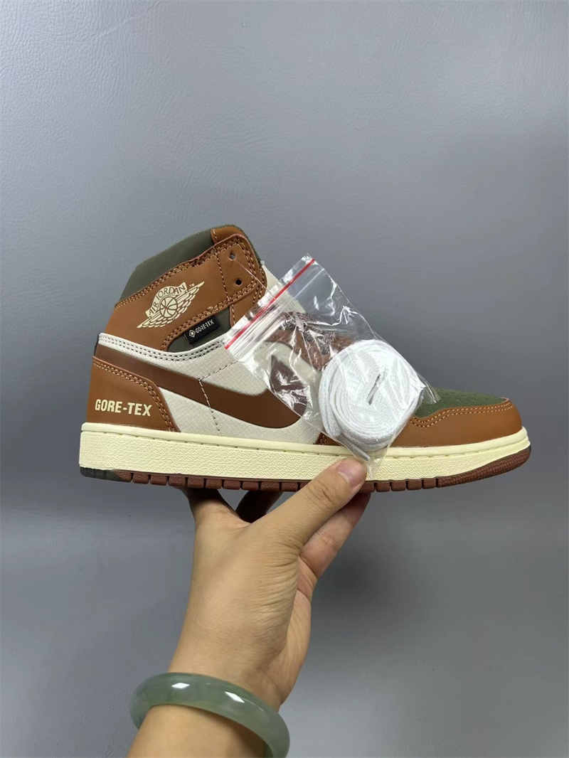 Women Running Weapon Air Jordan 1 Brown/Cream Shoes 485 Women Running Weapon Air Jordan 1 Brown/Cream Shoes 485